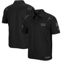 Men's Colosseum Black Clemson Tigers OHT Military Appreciation Sierra Polo