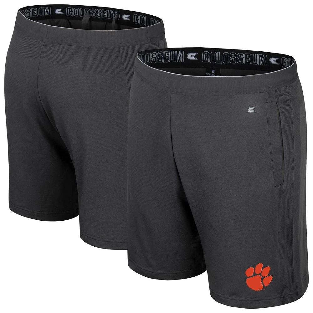 Short Forget pour homme Colosseum Charcoal Clemson Tigers