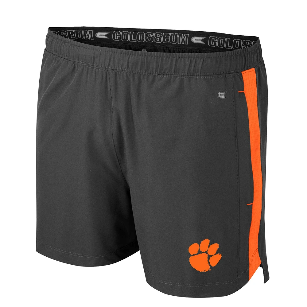 Men's Colosseum Charcoal Clemson Tigers Langmore Shorts