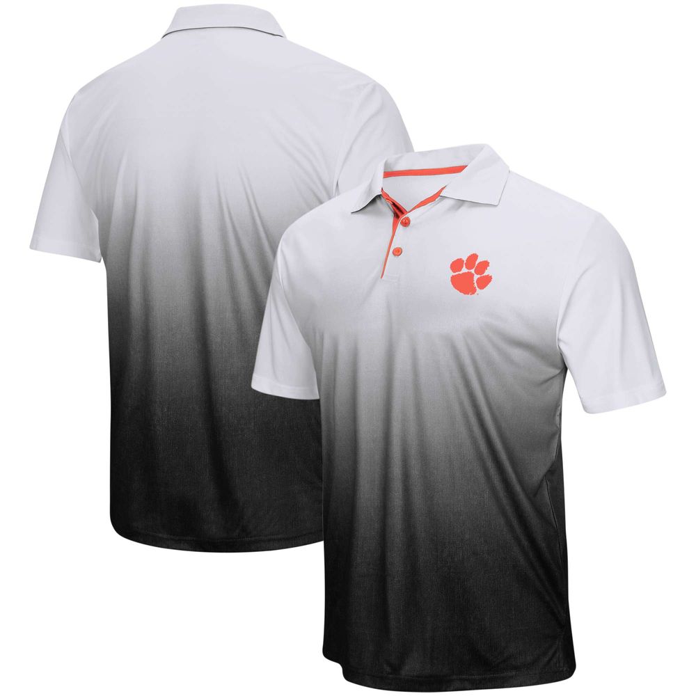 Men's Colosseum Gray Clemson Tigers Magic Team Logo Polo