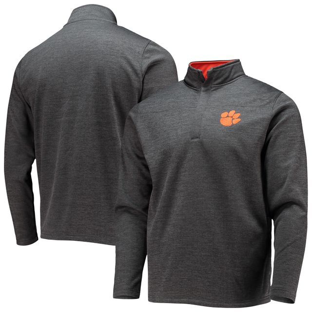 Veste Colosseum Heathered Charcoal pour hommes Clemson Tigers Roman Pullover