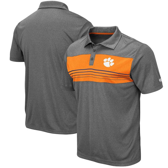 Polo Clemson Tigers Smithers Colosseum anthracite chiné pour homme