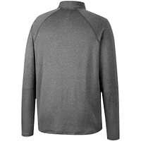 Men's Colosseum Heathered Gray Clemson Tigers Earth First Raglan Quarter-Zip Windshirt