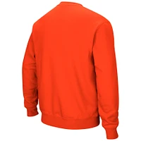 Men's Colosseum Orange Clemson Tigers Arch & Logo Pullover Sweatshirt