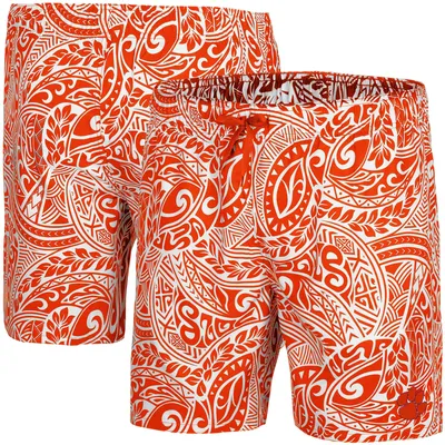 Clemson Tigers Colosseum Biff Swim Shorts - Orange