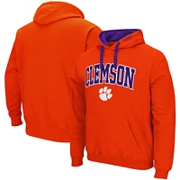 Men's Colosseum Orange Clemson Tigers Big & Tall Arch Logo 2.0 Pullover Hoodie