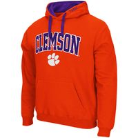 Men's Colosseum Orange Clemson Tigers Big & Tall Arch Logo 2.0 Pullover Hoodie