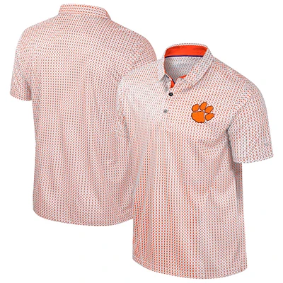 Men's Colosseum Orange Clemson Tigers Big & Tall Marty Rival Polo