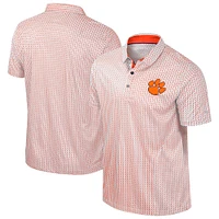 Men's Colosseum Orange Clemson Tigers Big & Tall Marty Rival Polo