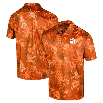 Polo Colosseum Orange Clemson Tigers Big & Tall Palms pour hommes