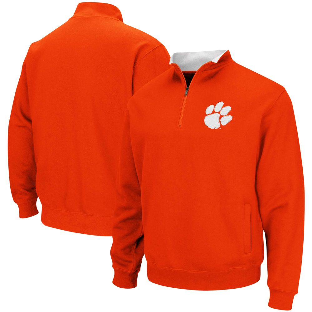 Men's Colosseum Orange Clemson Tigers Big & Tall Tortugas Quarter-Zip Jacket