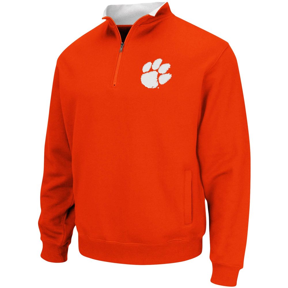 Men's Colosseum Orange Clemson Tigers Big & Tall Tortugas Quarter-Zip Jacket