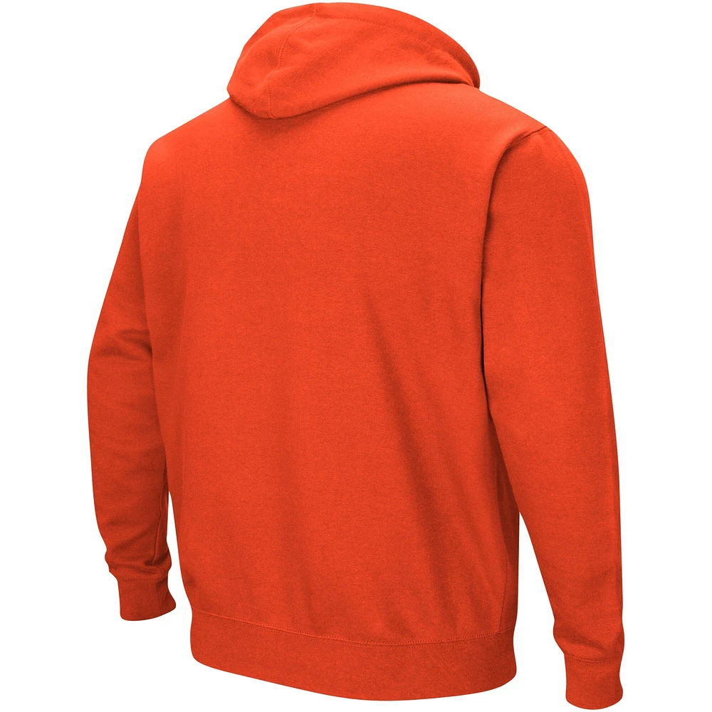 Men's Colosseum Orange Clemson Tigers Double Arch Pullover Hoodie