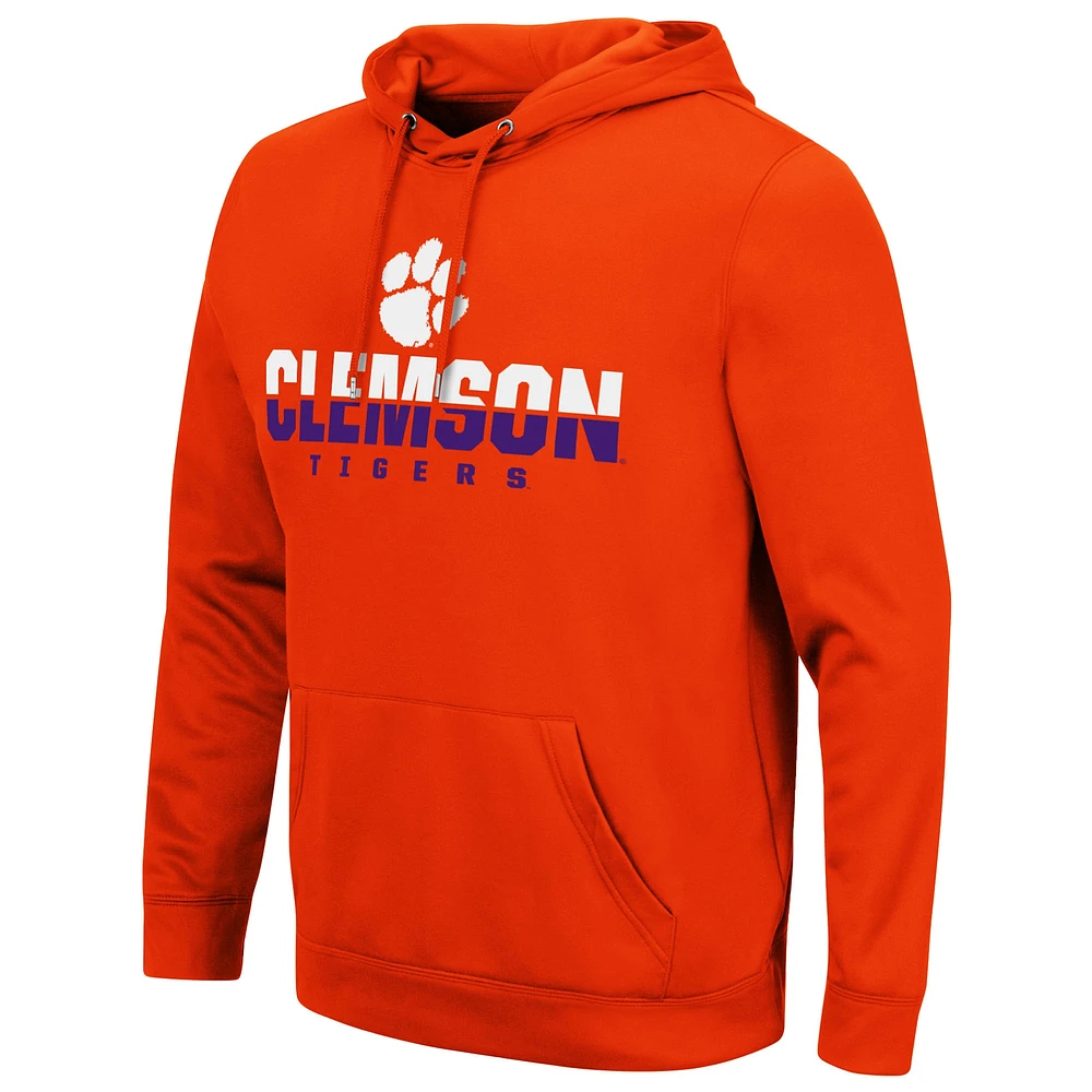 Men's Colosseum Orange Clemson Tigers Lantern Pullover Hoodie