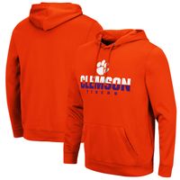 Men's Colosseum Clemson Tigers Lantern Pullover Hoodie