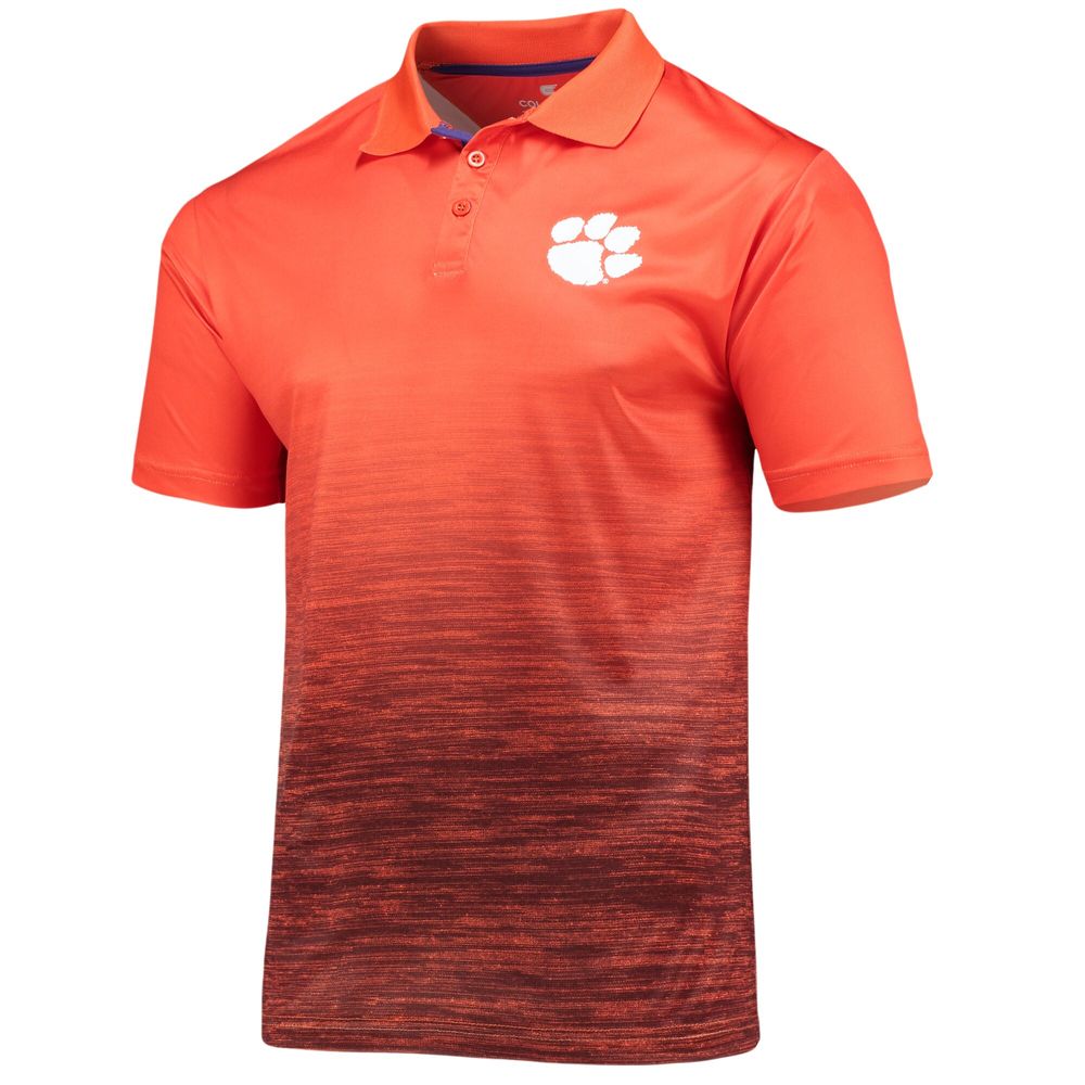 Men's Colosseum Orange Clemson Tigers Marshall Polo