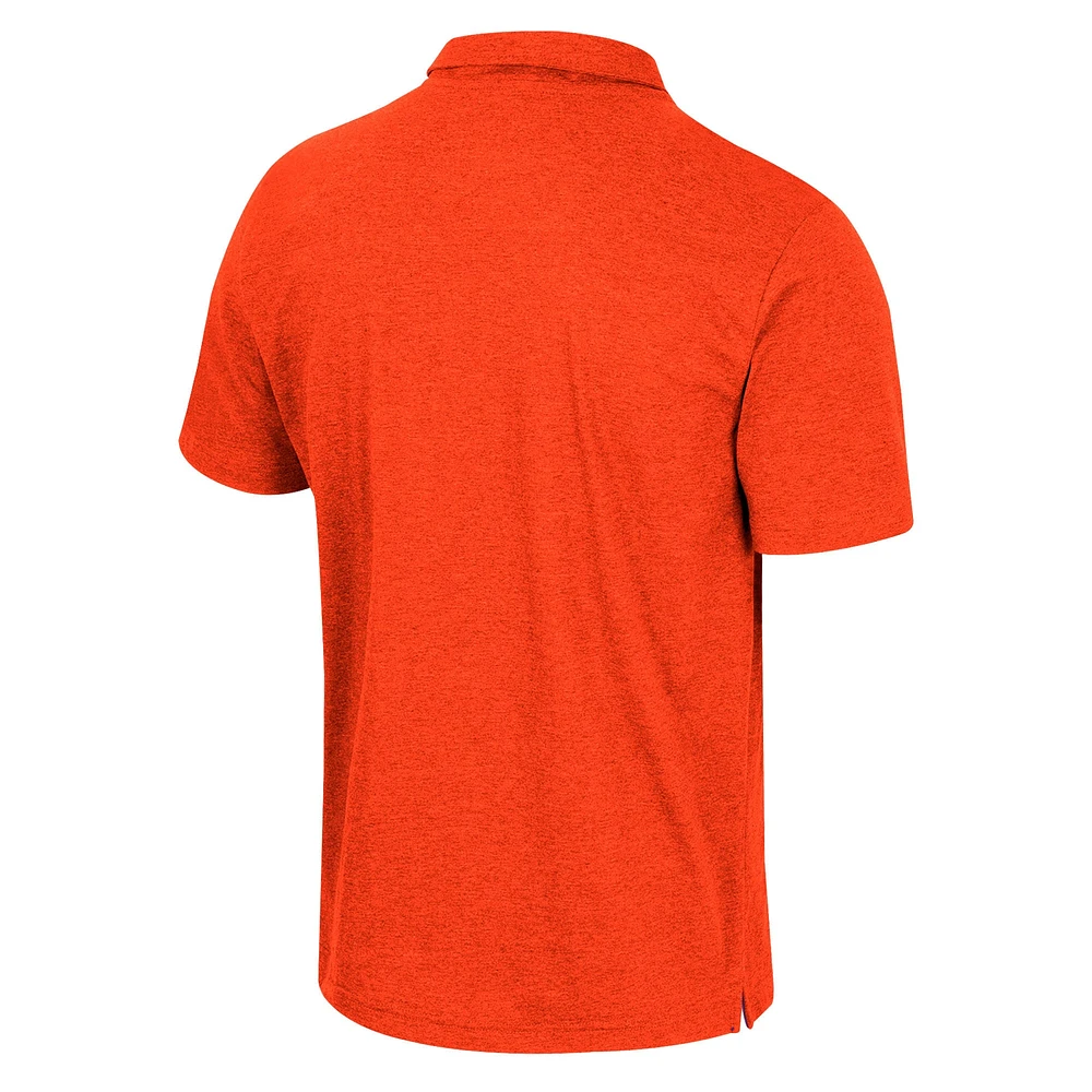 Polo Colosseum Orange Clemson Tigers No Problemo pour homme