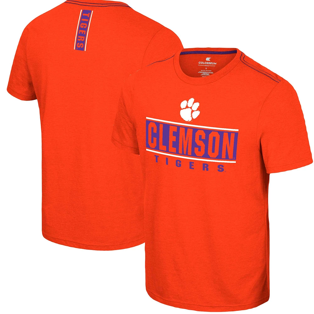 Men's Colosseum  Orange Clemson Tigers No Problemo T-Shirt