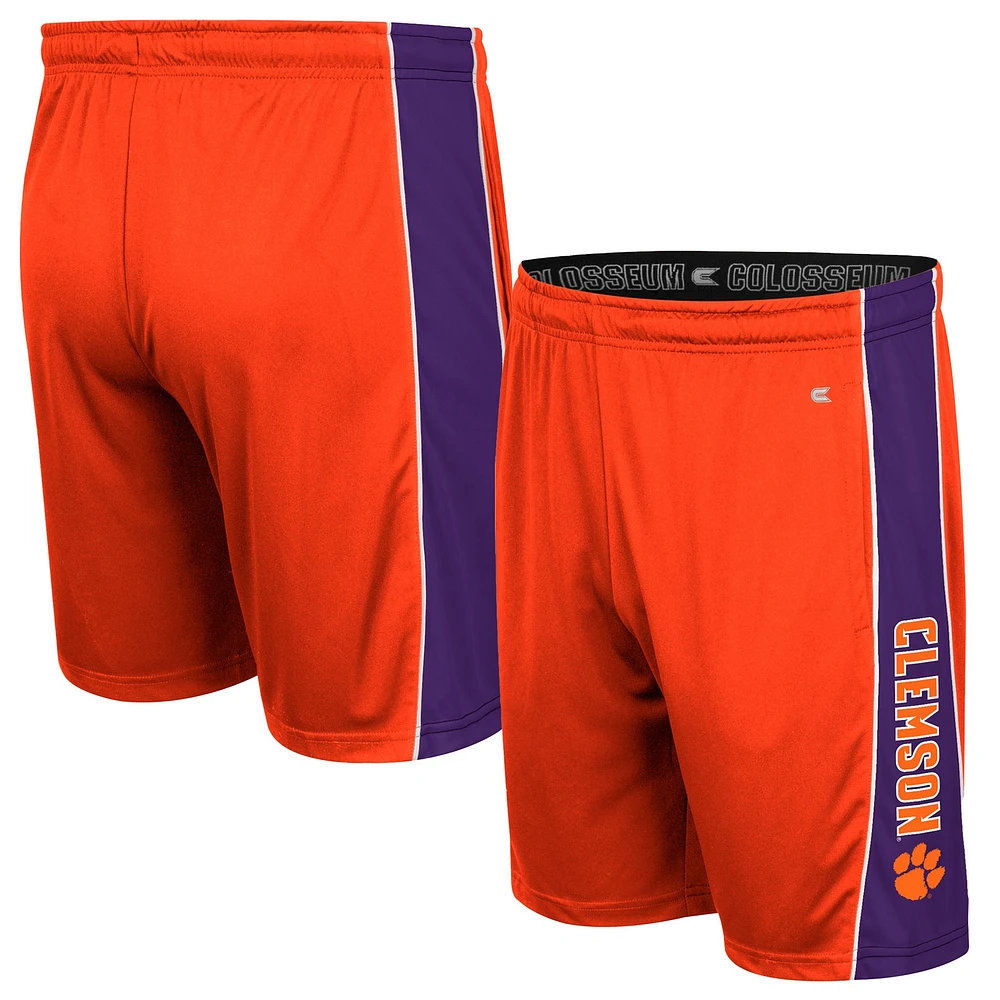 Men's Colosseum Orange Clemson Tigers Panel Shorts