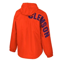 Men's Colosseum  Orange Clemson Tigers Reloaded Anorak Half-Zip Jacket