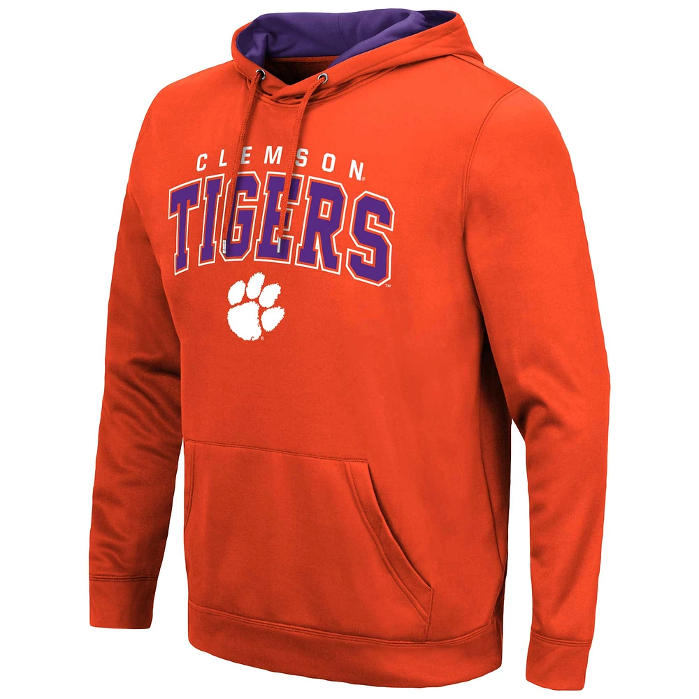 Men's Colosseum Orange Clemson Tigers Resistance Pullover Hoodie