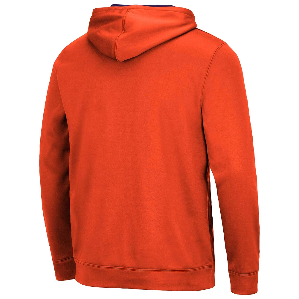 Men's Colosseum Orange Clemson Tigers Resistance Pullover Hoodie