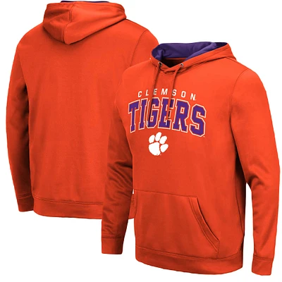 Pull à capuche Colosseum Clemson Tigers Resistance pour hommes