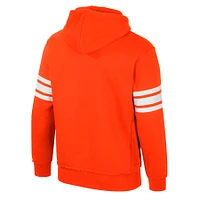 Men's Colosseum Orange Clemson Tigers Saluting Pullover Hoodie