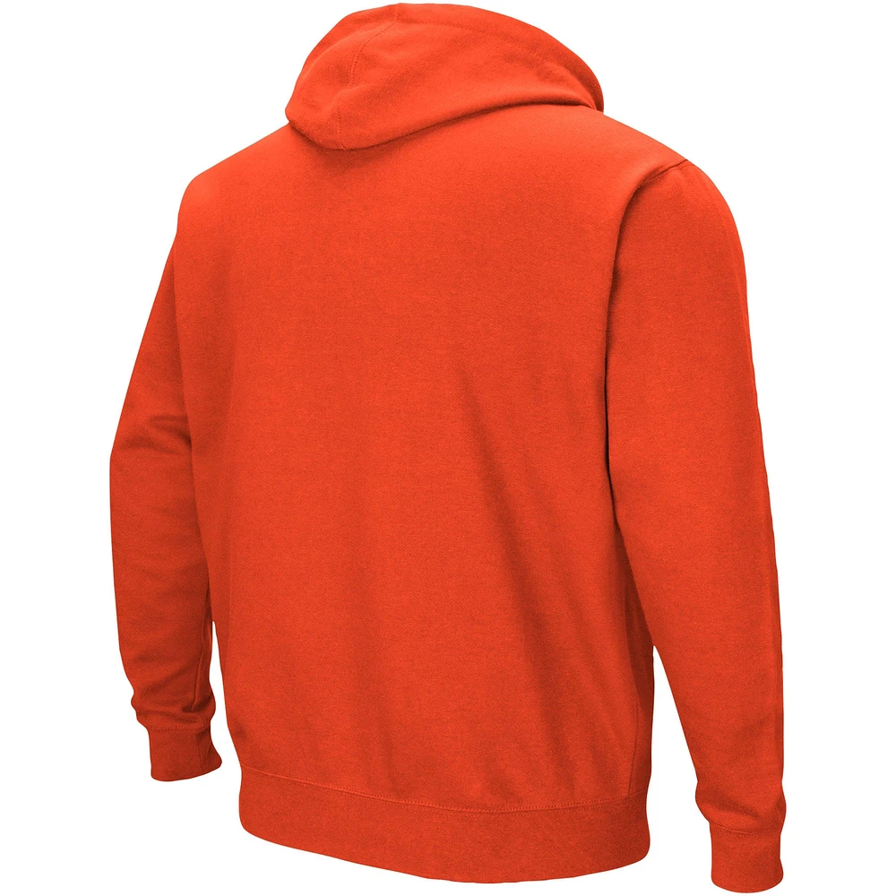 Men's Colosseum Clemson Tigers Sunrise Pullover Hoodie