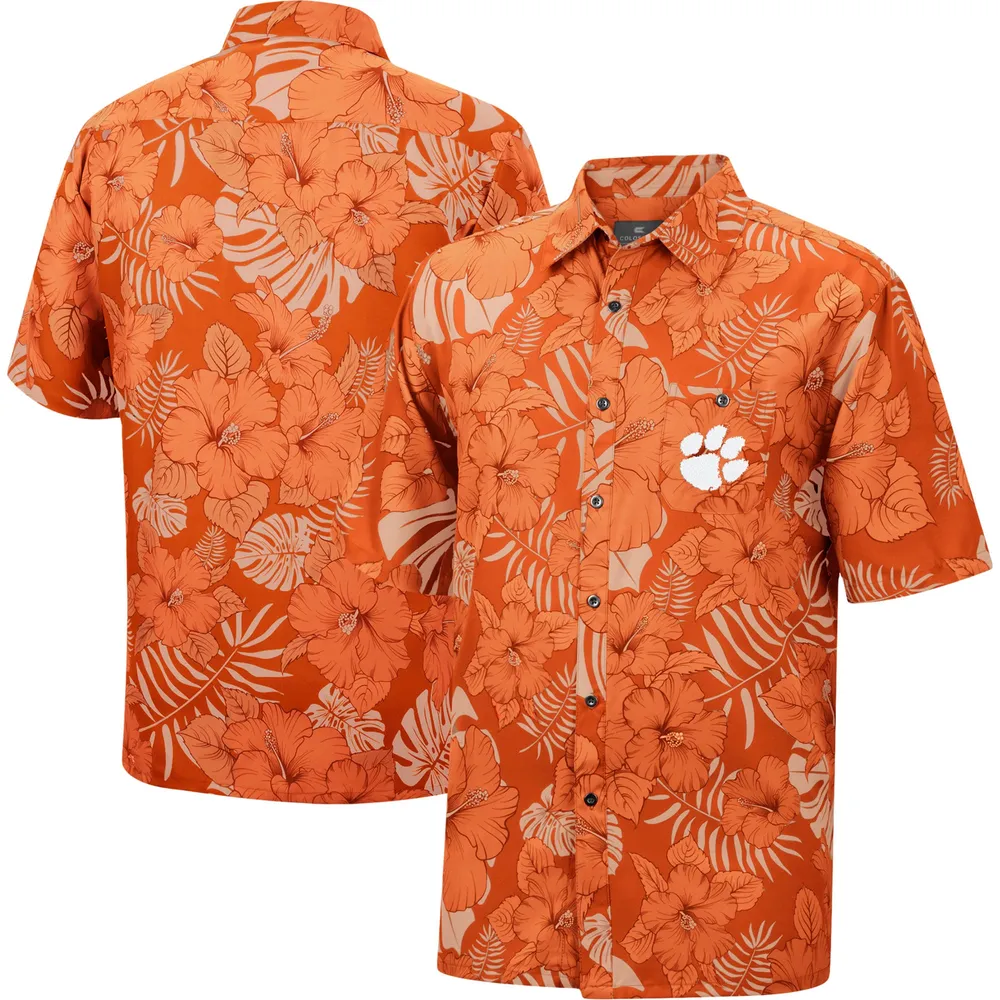 Colosseum Orange Clemson Tigers The Dude Camp Chemise boutonnée pour homme