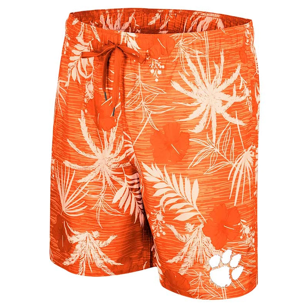 Men's Colosseum Orange Clemson Tigers What Else is New Swim Shorts