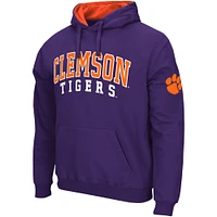 Sweat à capuche double arche Colosseum Purple Clemson Tigers pour hommes