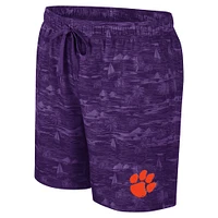 Short de bain Ozark Colosseum violet Clemson Tigers pour hommes