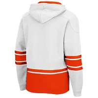 Chandail à capuchon Colosseum blanc Clemson Tigers lacets 3.0 pour hommes