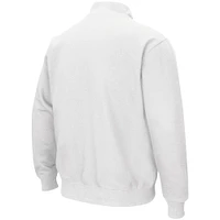 Colosseum White Clemson Tigers Tortugas Logo Quarter-Zip Pullover Jacket pour homme