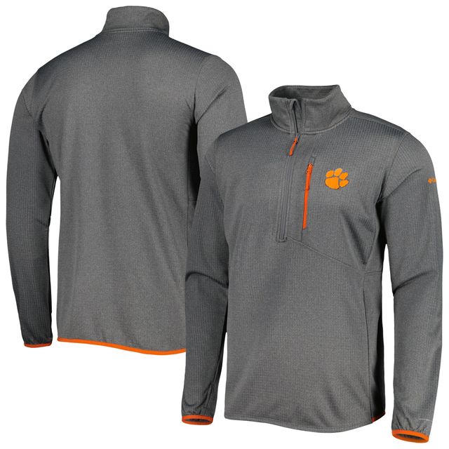 Haut à demi-glissière Omni-Wick Park View Clemson Tigers gris Columbia pour homme