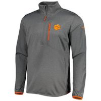 Men's Columbia Gray Clemson Tigers Park View Omni-Wick Half-Zip Top