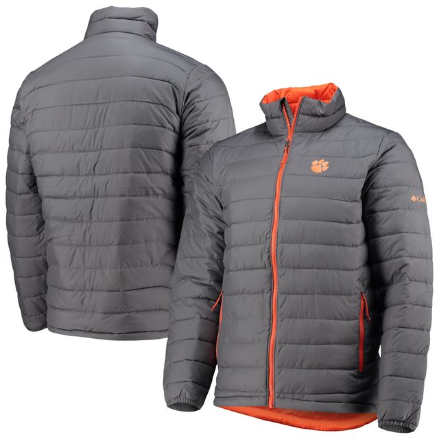 Blouson Homme Columbia Grey Clemson Tigers Powder Lite Full-Zip