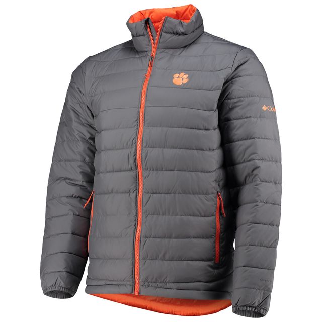 Blouson Homme Columbia Grey Clemson Tigers Powder Lite Full-Zip