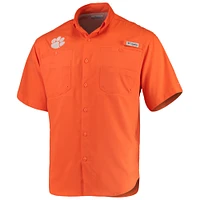 Chemise Tamiami Columbia Clemson Tigers PFG orange pour homme