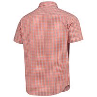 Men's Columbia Orange Clemson Tigers Rapid Rivers Logo Button-Down Shirt