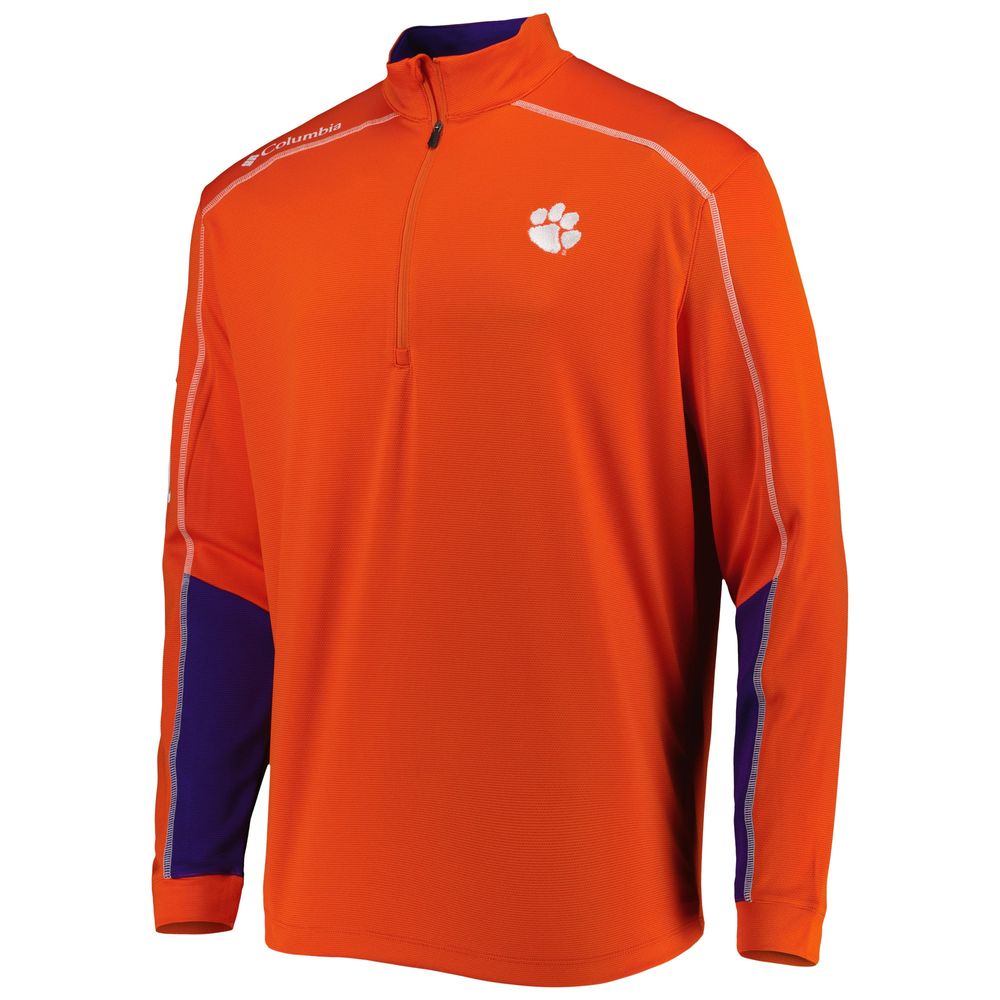 Men's Columbia Orange Clemson Tigers Shotgun 2.0 Omni-Wick Quarter-Zip Jacket