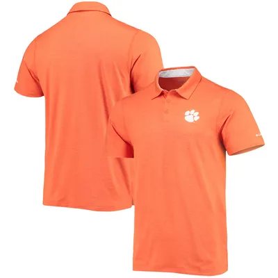 Clemson Tigers Columbia Tech Trail Omni-Shade Polo - Orange