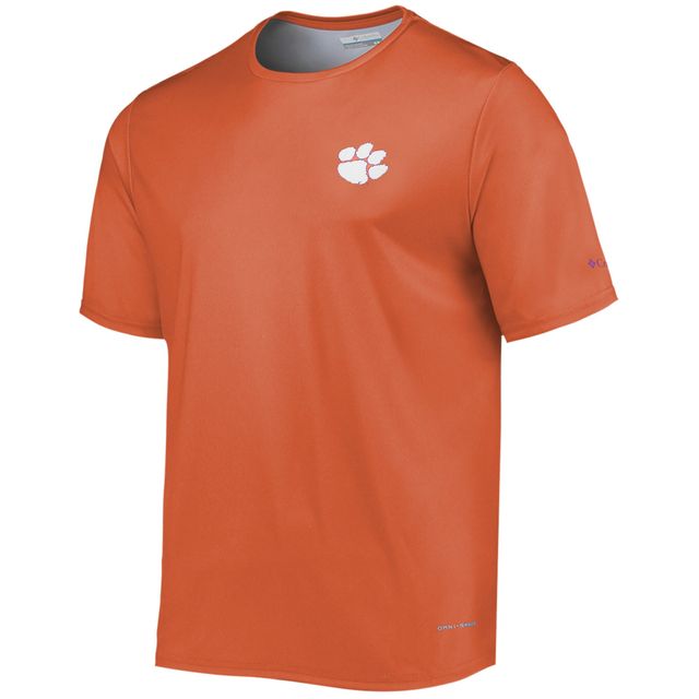 T-shirt Columbia Orange Clemson Tigers Terminal Tackle Omni-Shade pour homme