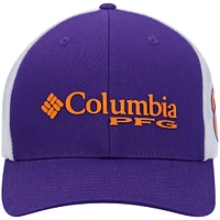 Casquette ajustable Columbia Purple Clemson Tigers PFG Snapback pour homme