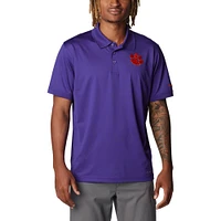 Polo Columbia Purple Clemson Tigers PFG Tamiami Omni-Shade pour homme