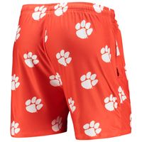 Men's Concepts Sport Orange Clemson Tigers Flagship Allover Print Jam Shorts