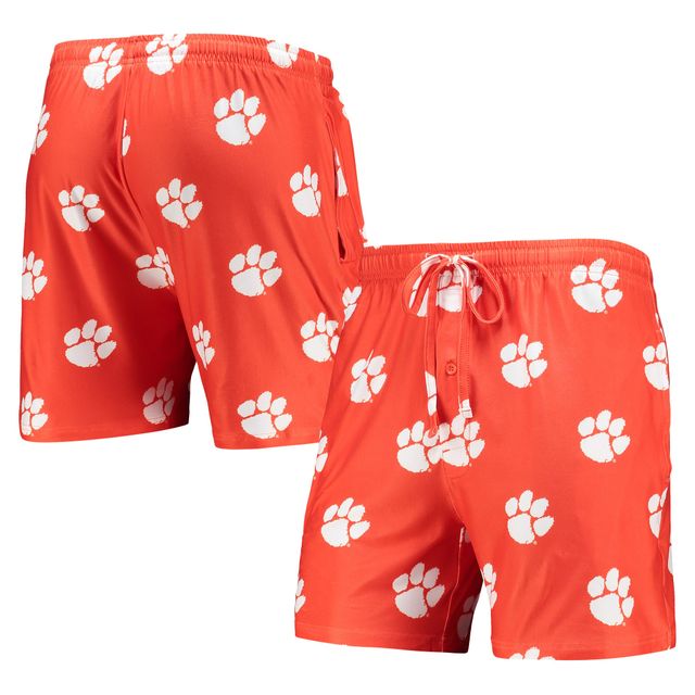 Concepts Sport Orange Clemson Tigers Flagship Allover Print Jam Shorts pour homme