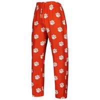 Men's Concepts Sport Orange Clemson Tigers Logo Flagship Allover Print Pants