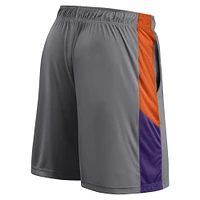 Short gris avec logo Fanatics Clemson Tigers pour hommes